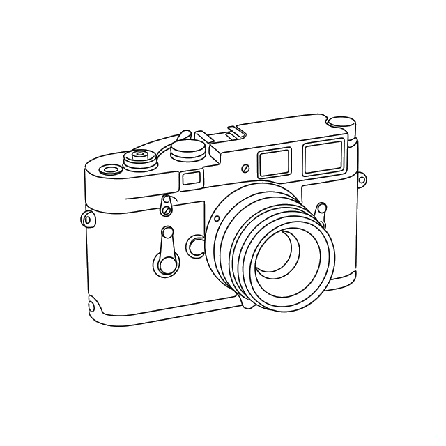Retro Kamera Zeichnung
