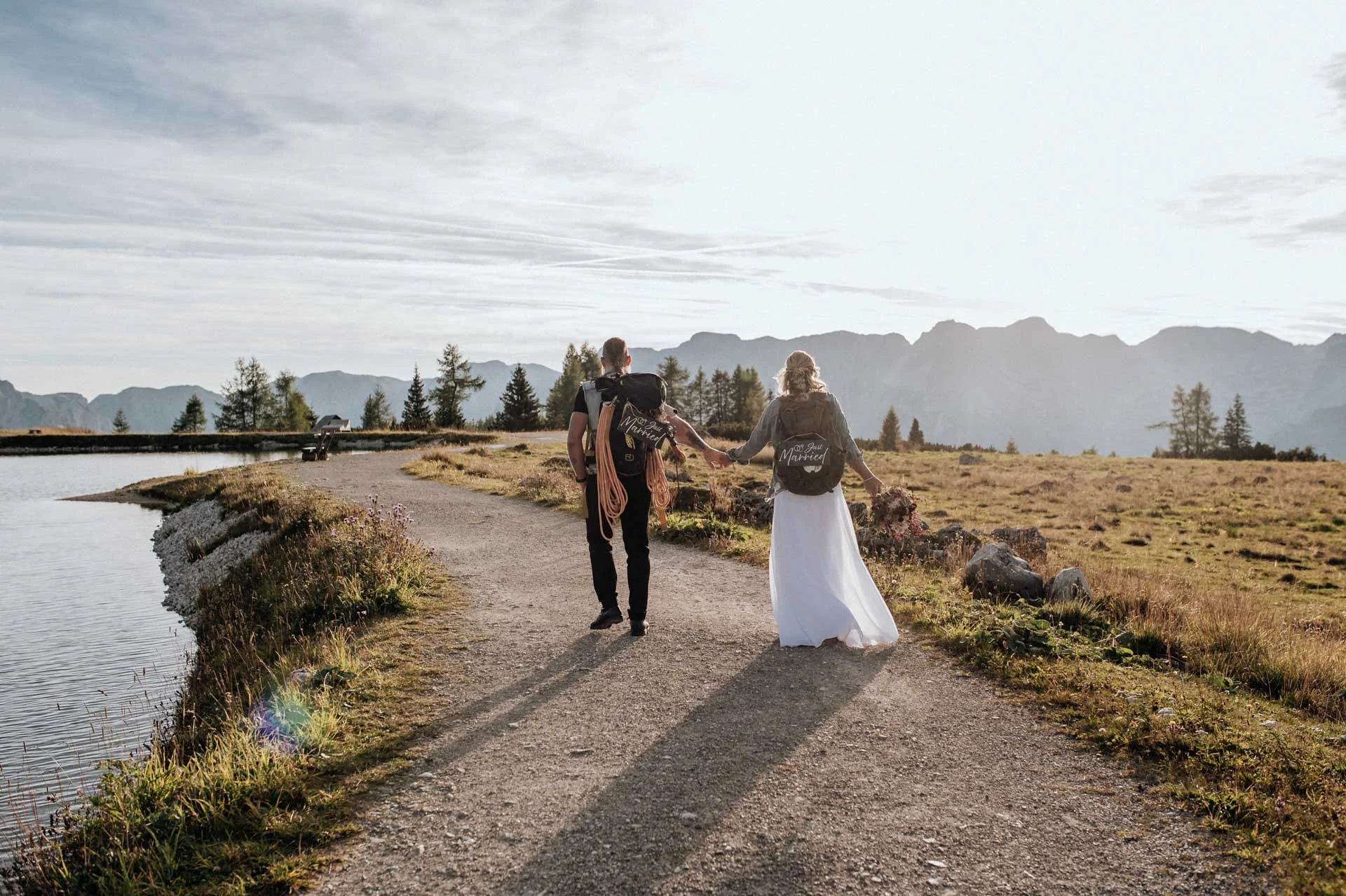 Elopement zu zweit mit freier Trauung in den Bergen - Edith+Christian
