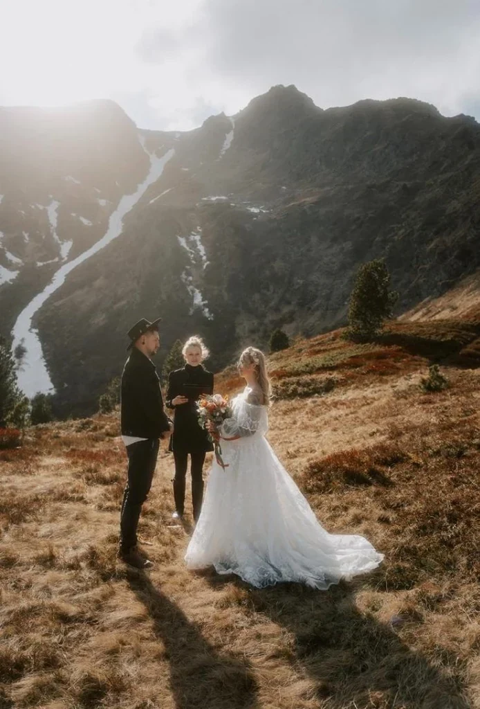 Freie Trauung am Berg – Brautpaar