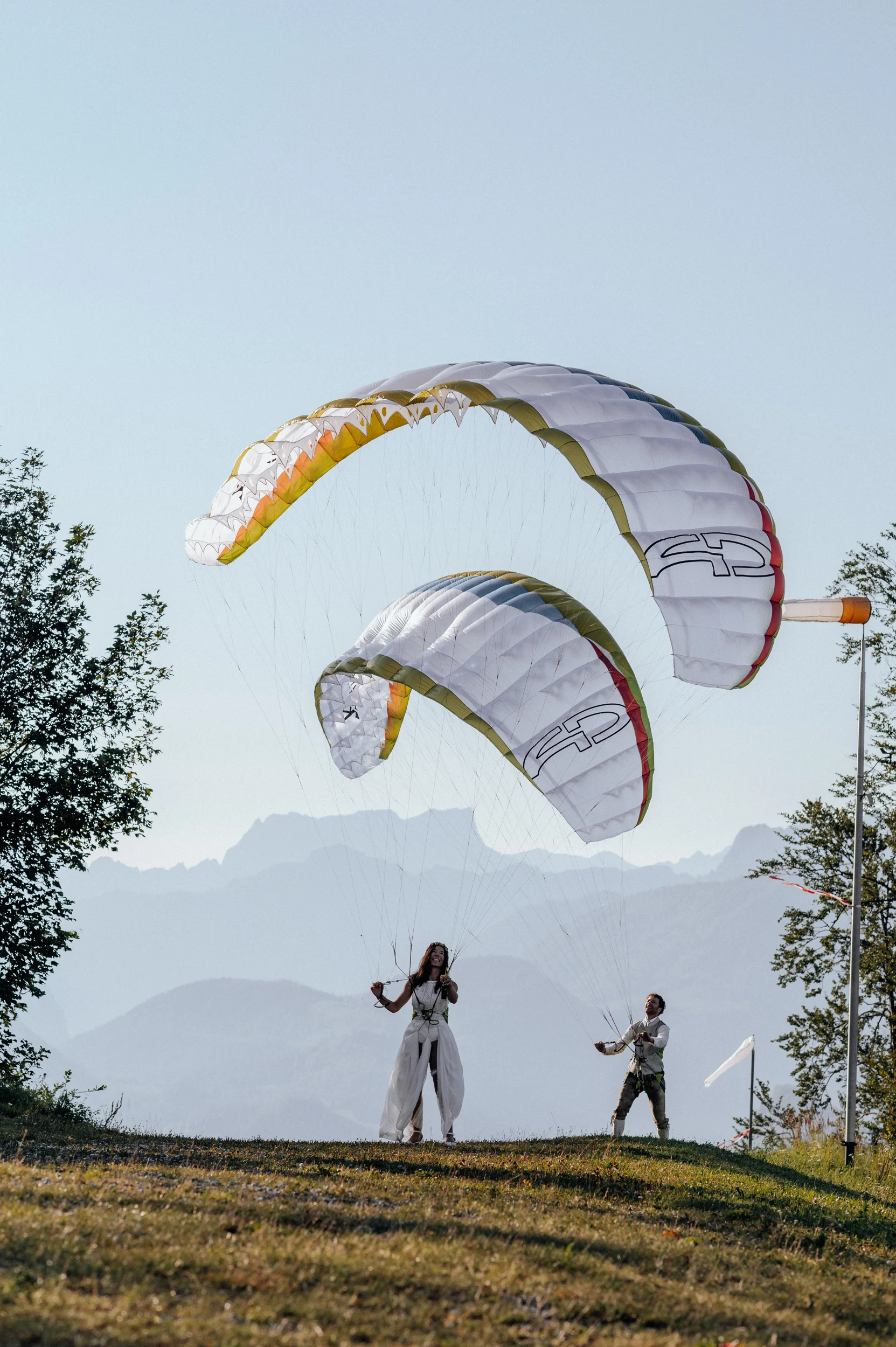 After-Wedding Paragleiten