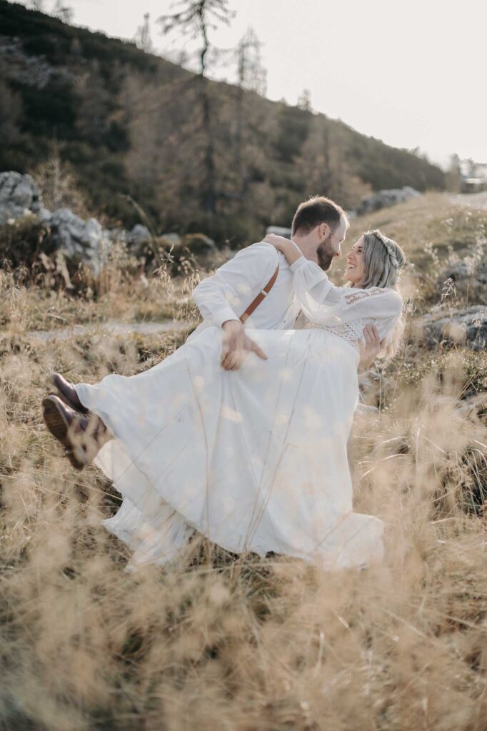 Hochzeitsfotos am Berg Höss