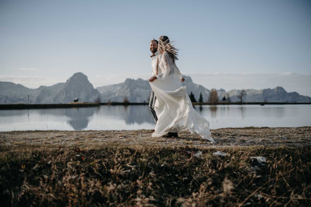 Hochzeitsfotos am Berg Höss