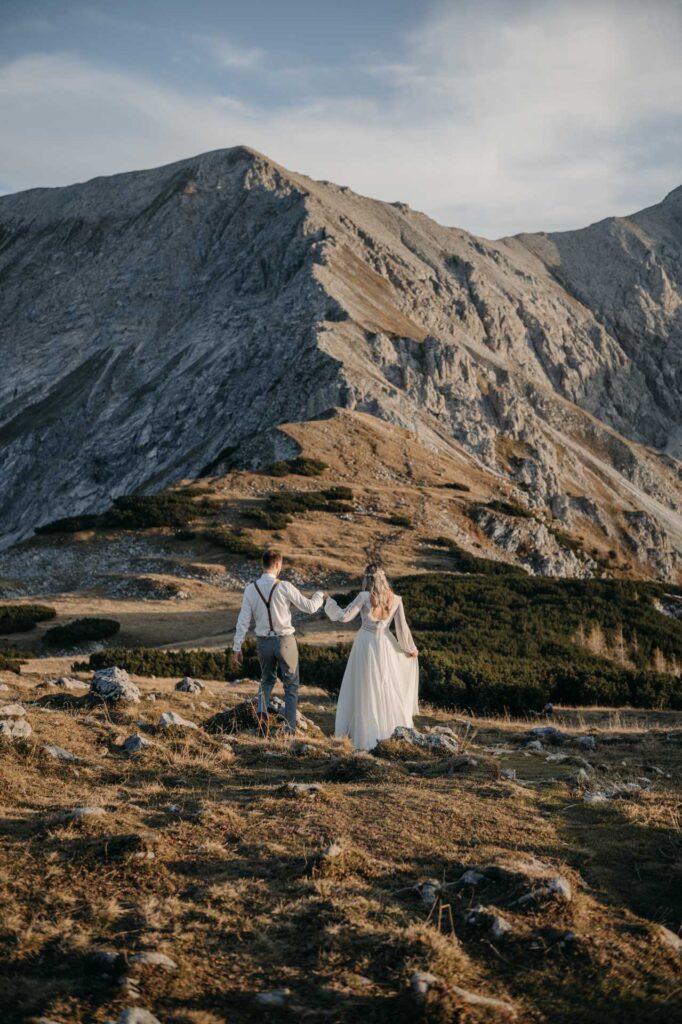 Hochzeitsfotos in den Bergen