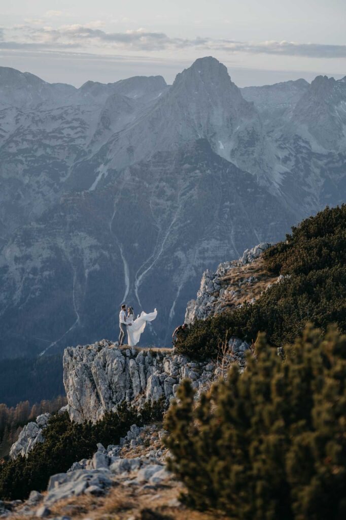 Hochzeitsfotos in den Bergen