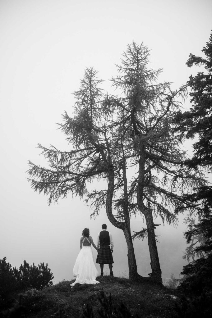 Hochzeitsfotos im Kilt