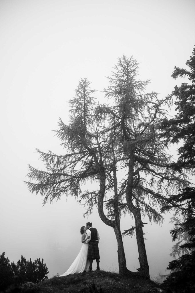 Hochzeitsfotos im Kilt