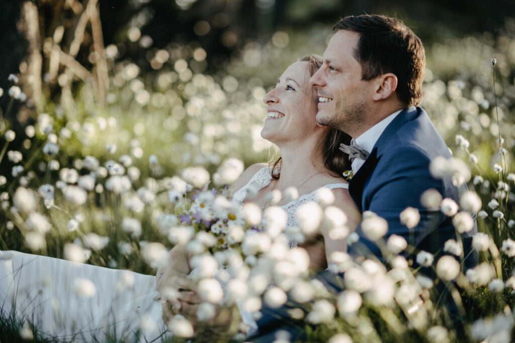 Hochzeitsfotos am Berg in Oberösterreich