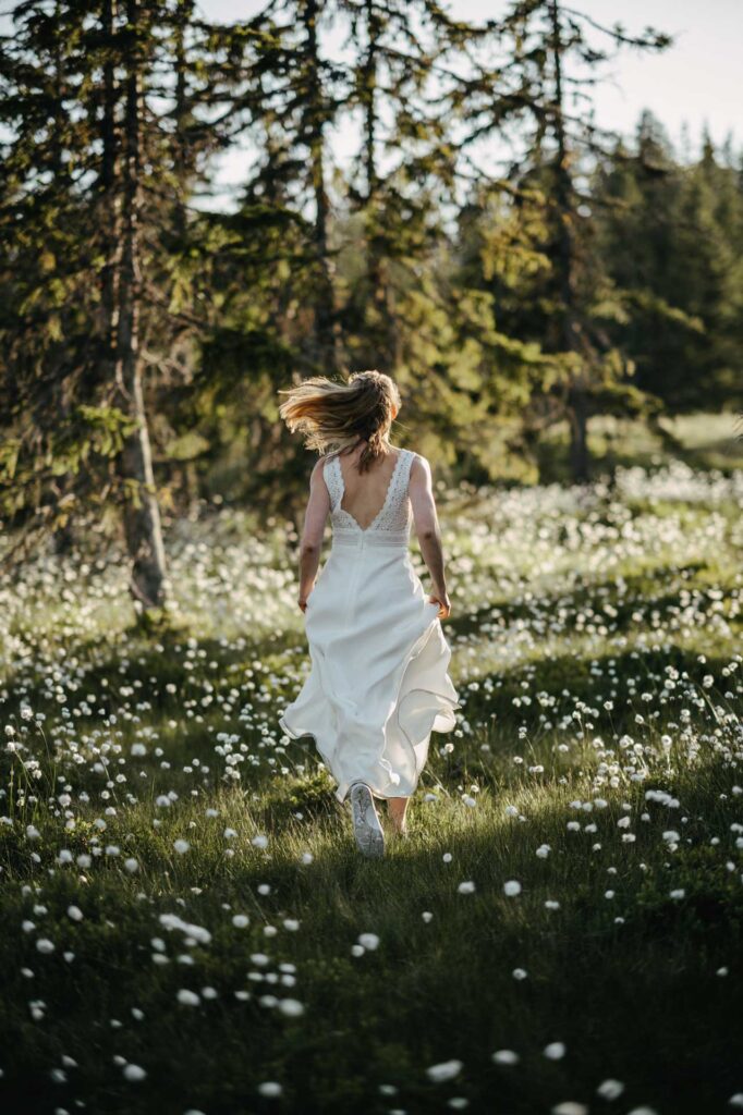 Hochzeitsfotos am Berg in Oberösterreich