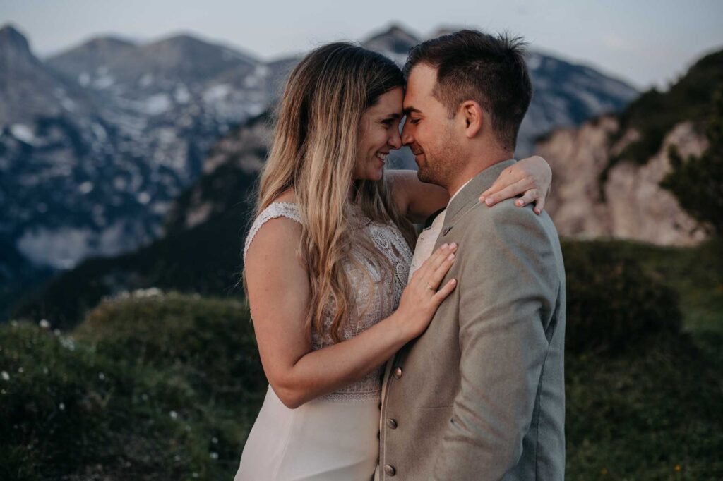 Hochzeitsfotos in den Bergen