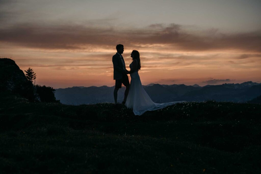 Hochzeitsfotos in den Bergen