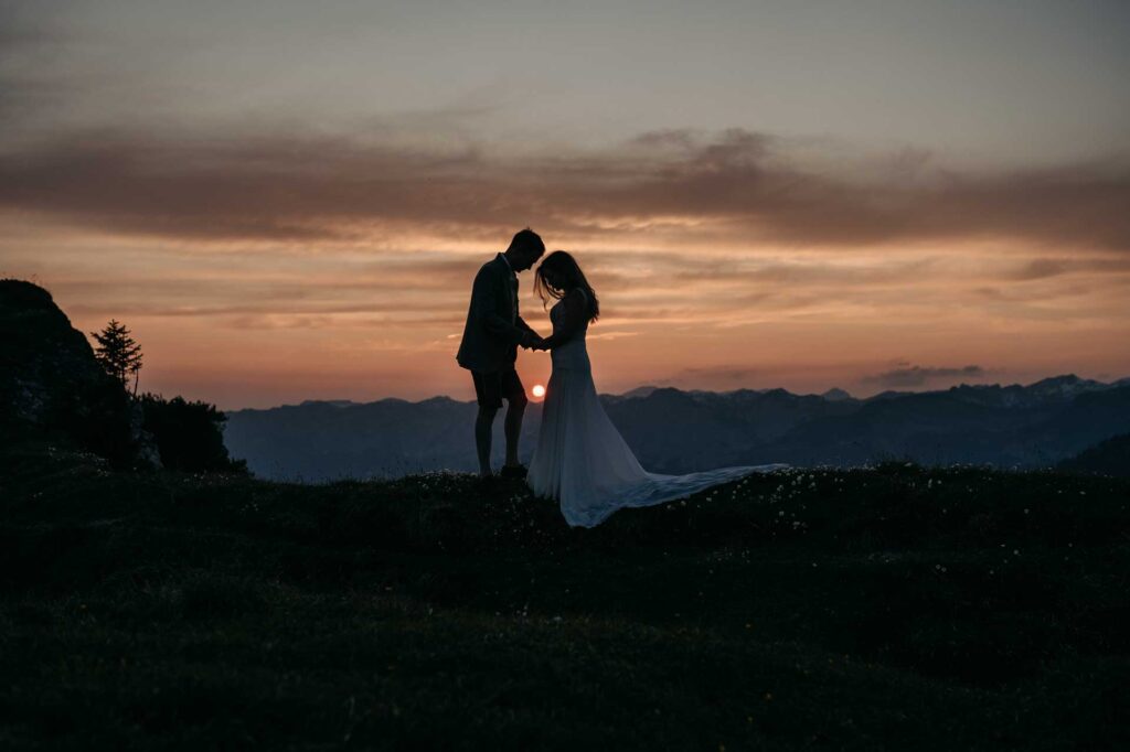 Hochzeitsfotos in den Bergen