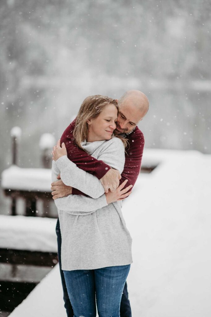 Verlobungsfotos im Winter