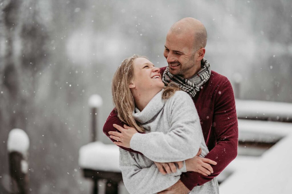Verlobungsfotos im Winter