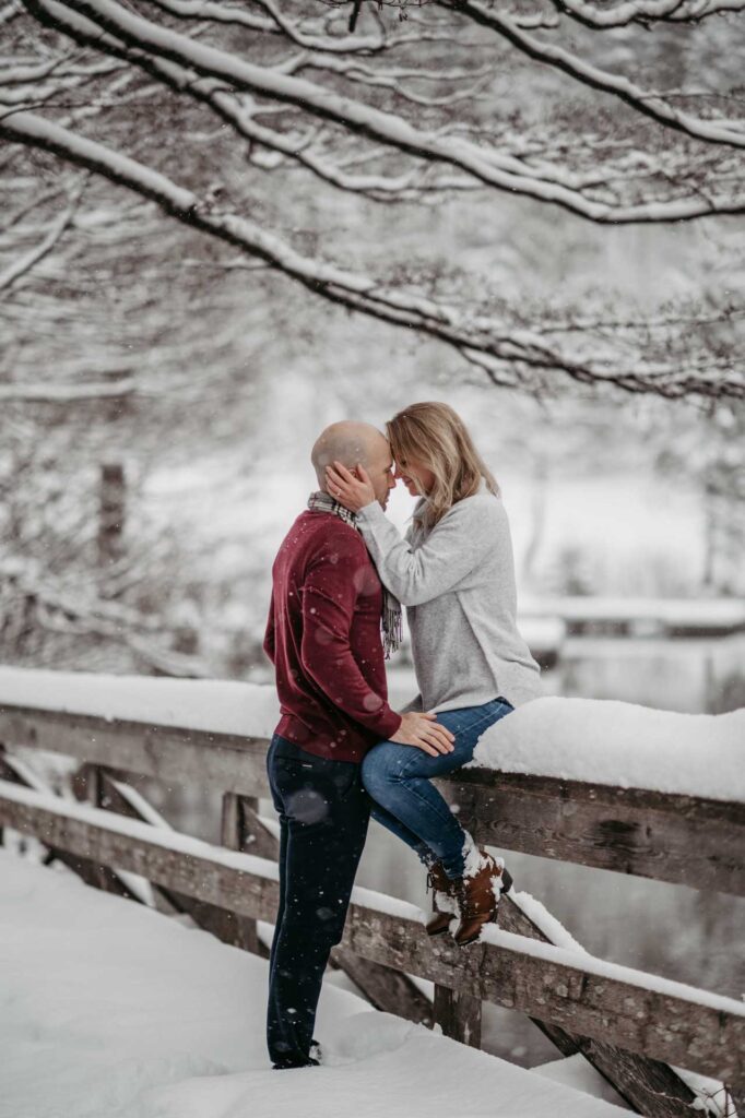 Verlobungsfotos im Winter