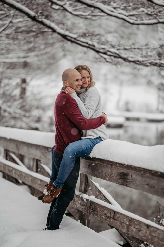 Verlobungsfotos im Winter