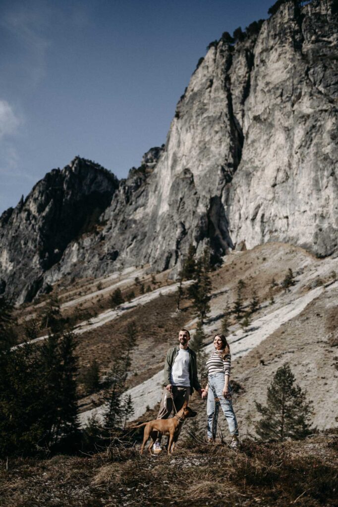 Verlobungsfotos in den Bergen