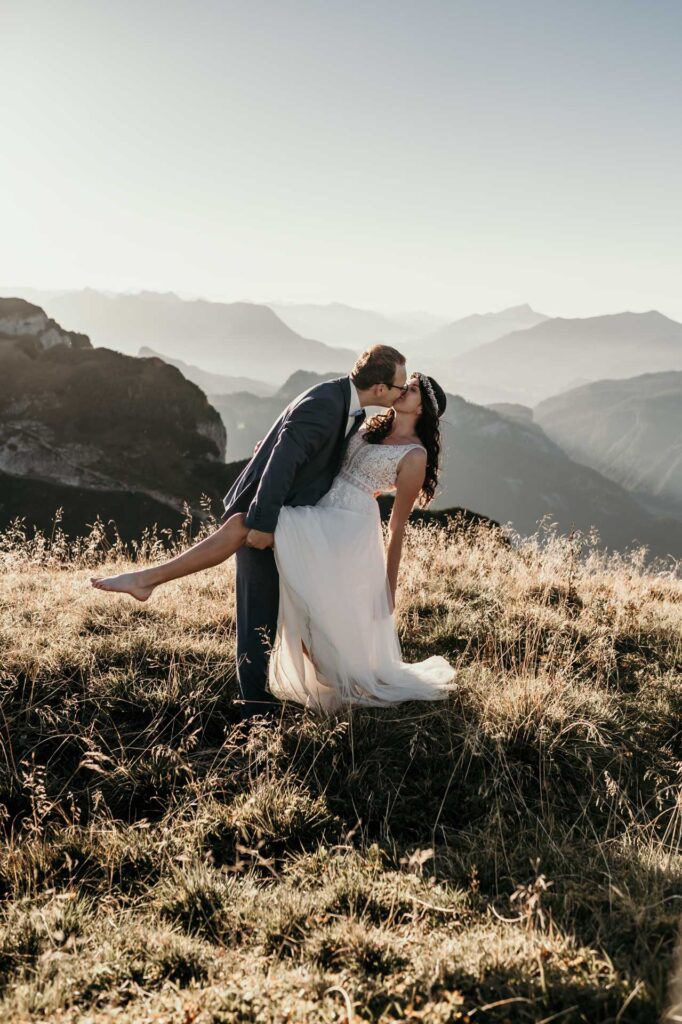 Hochzeitsfotos in den Bergen