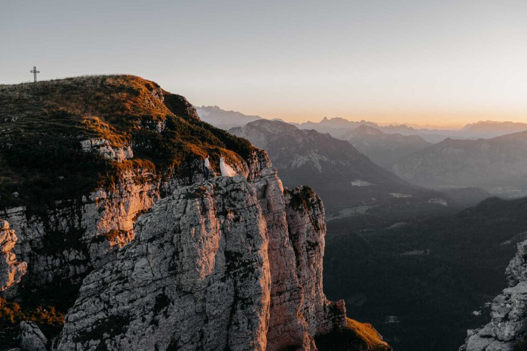 Hochzeitsfotos am Berg