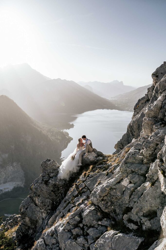 Hochzeitsfotos am Berg