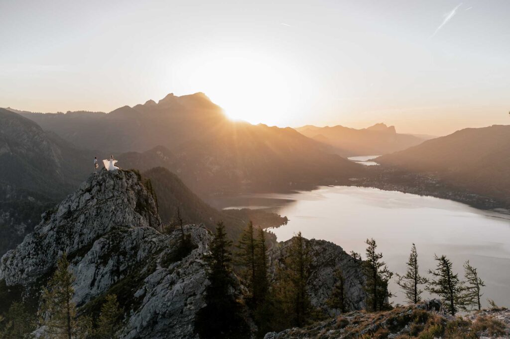 Hochzeitsfotos am Berg