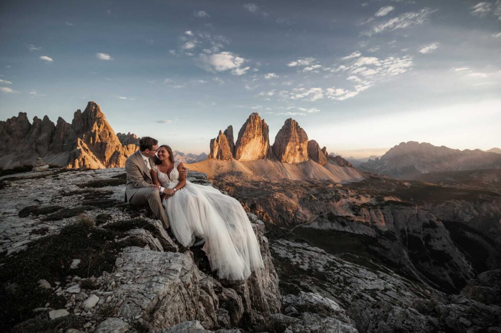 Afterwedding bei den Drei Zinnen