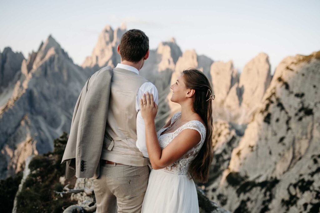 Hochzeitsfotos in den Dolomiten