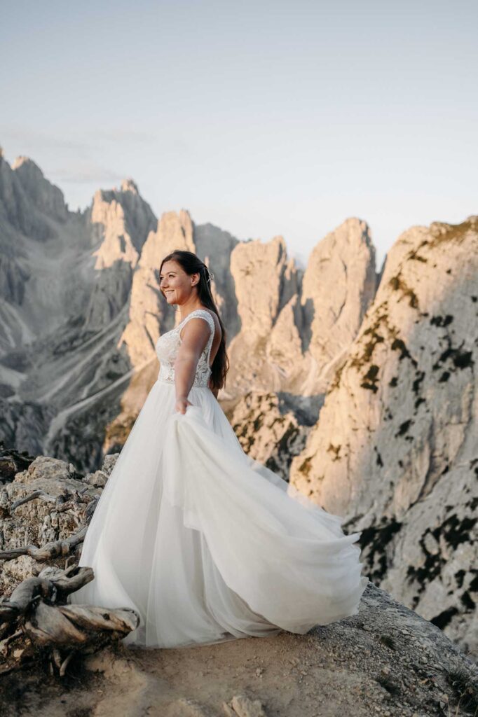 Hochzeitsfotos in den Dolomiten