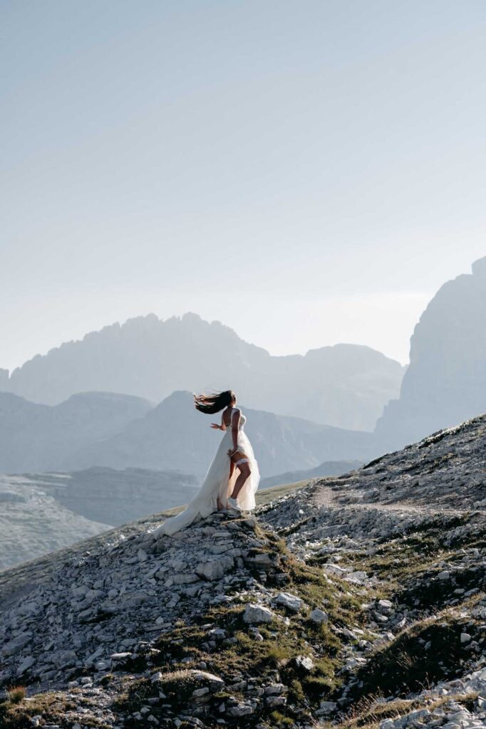 Hochzeitsfotos bei den Drei Zinnen