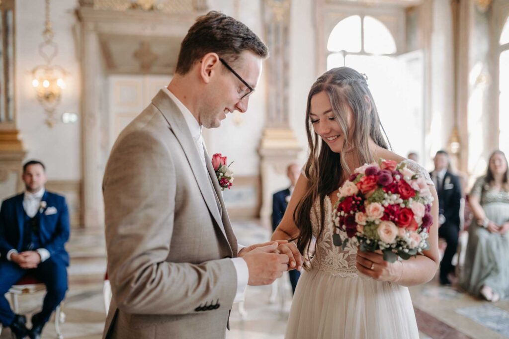 Hochzeitfotos im Schloss Mirabell