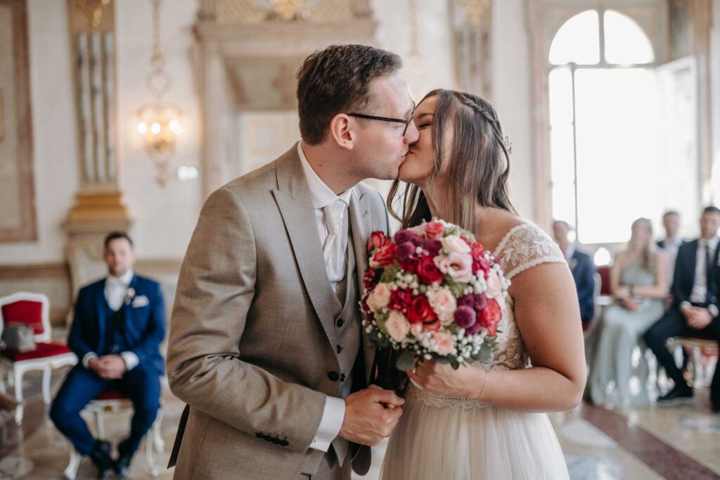 Hochzeitfotos im Schloss Mirabell