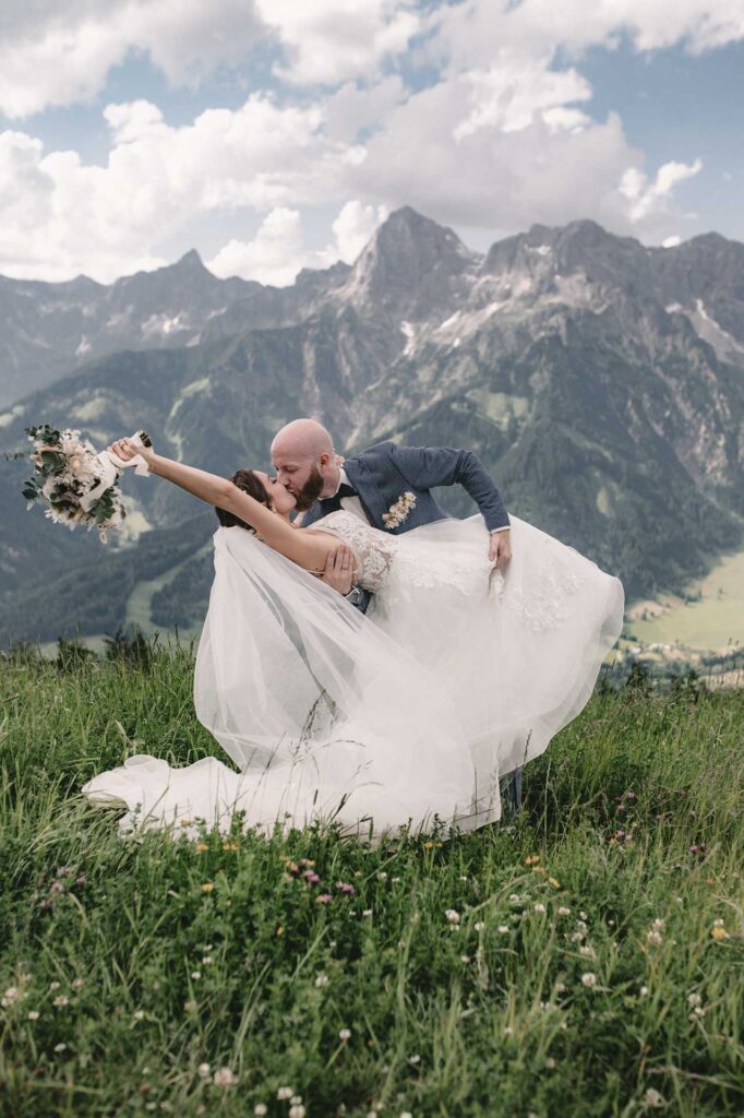 Hochzeitsfotos auf der Steinbockalm