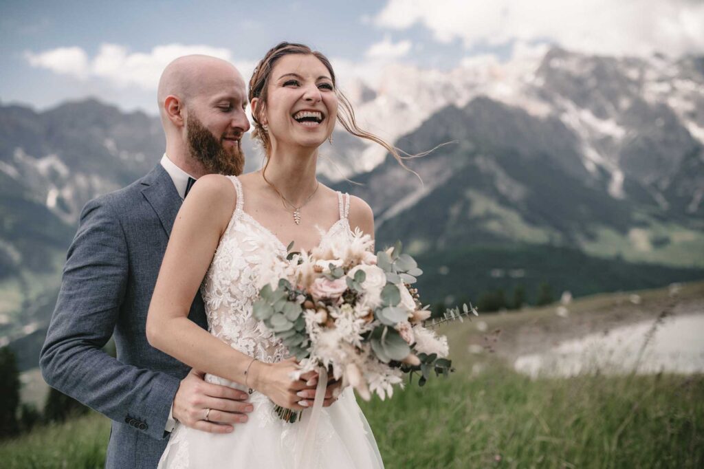 Hochzeitsfotos auf der Steinbockalm