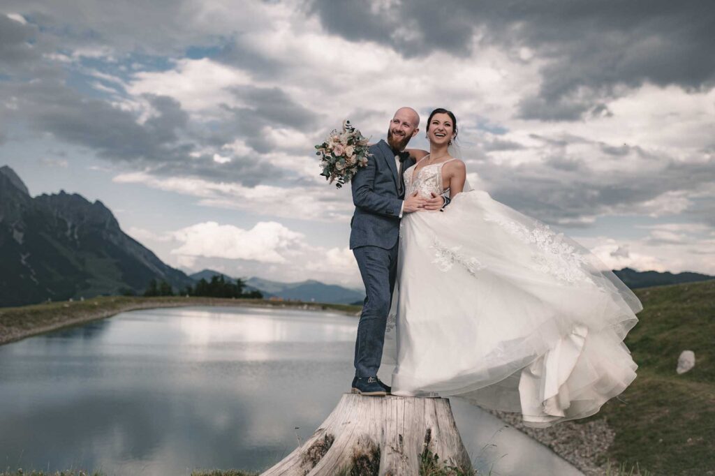 Hochzeitsfotos auf der Steinbockalm