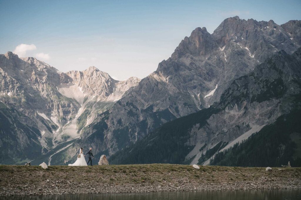 Hochzeitsfotos auf der Steinbockalm
