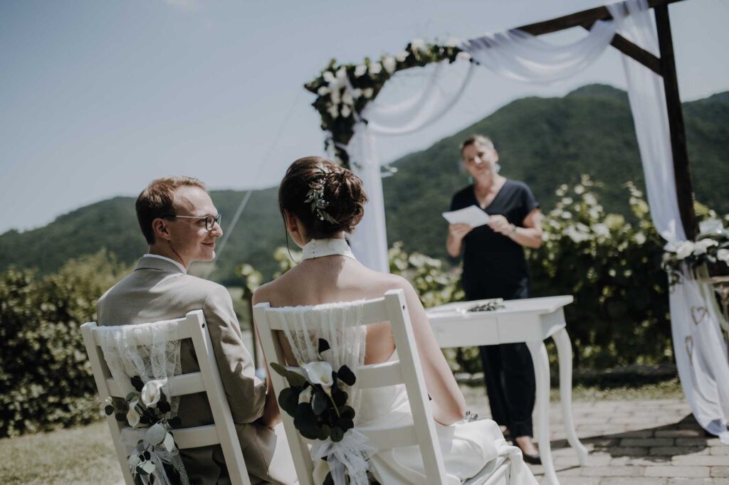 Heiraten zu zweit in den Bergen