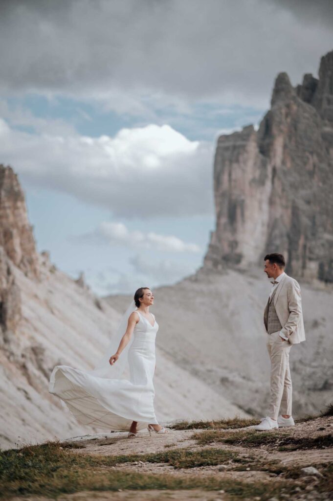 Hochzeitsfotos in den Dolomiten
