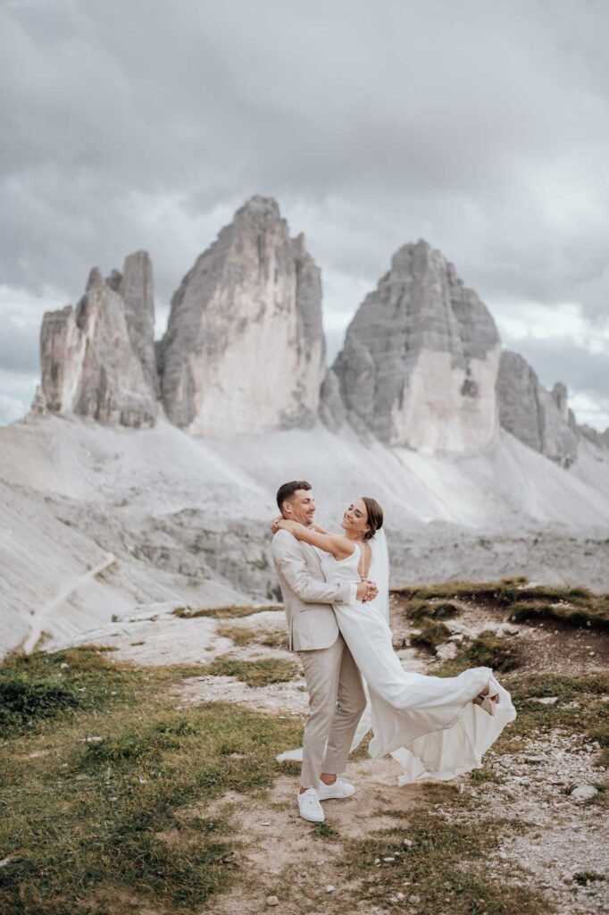 Hochzeitsfotos in den Dolomiten