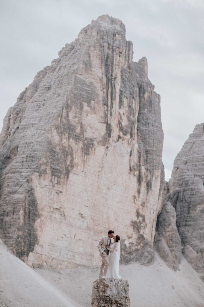 Hochzeitsfotos bei den drei Zinnen