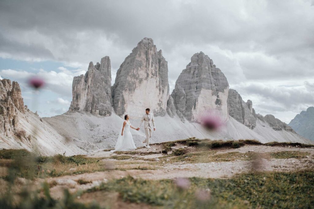 Hochzeitsfotos in den Dolomiten
