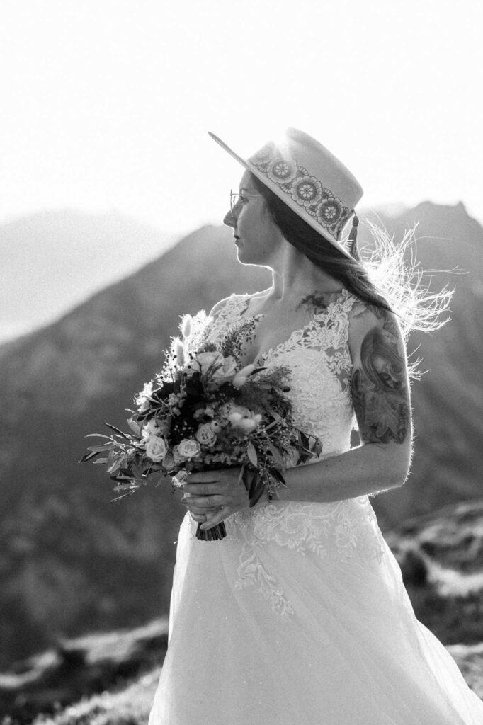 Hochzeitsfotos am Berg