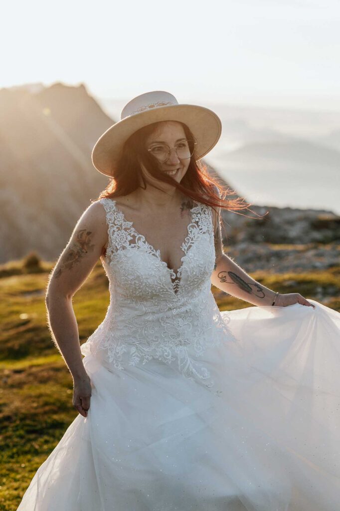 Hochzeitsfotos am Berg