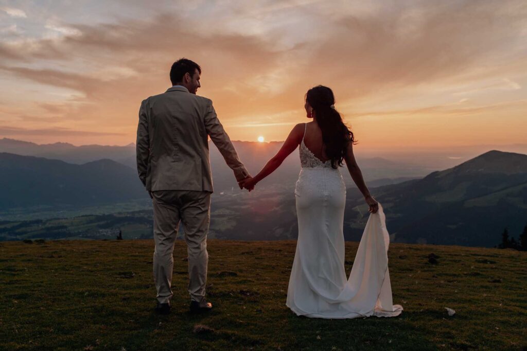 Afterweddingfotos in den Salzburger Bergen
