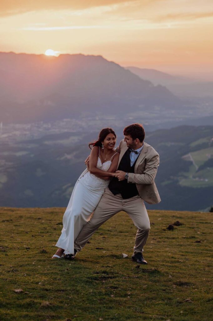 Afterweddingfotos in den Salzburger Bergen