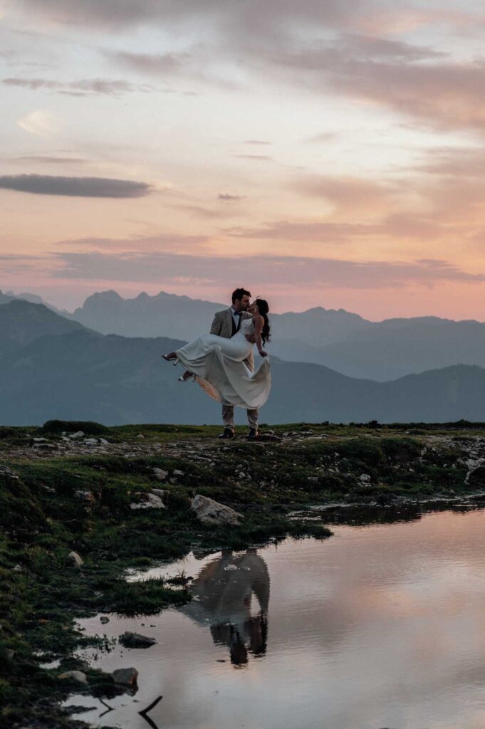 Afterweddingfotos in den Salzburger Bergen