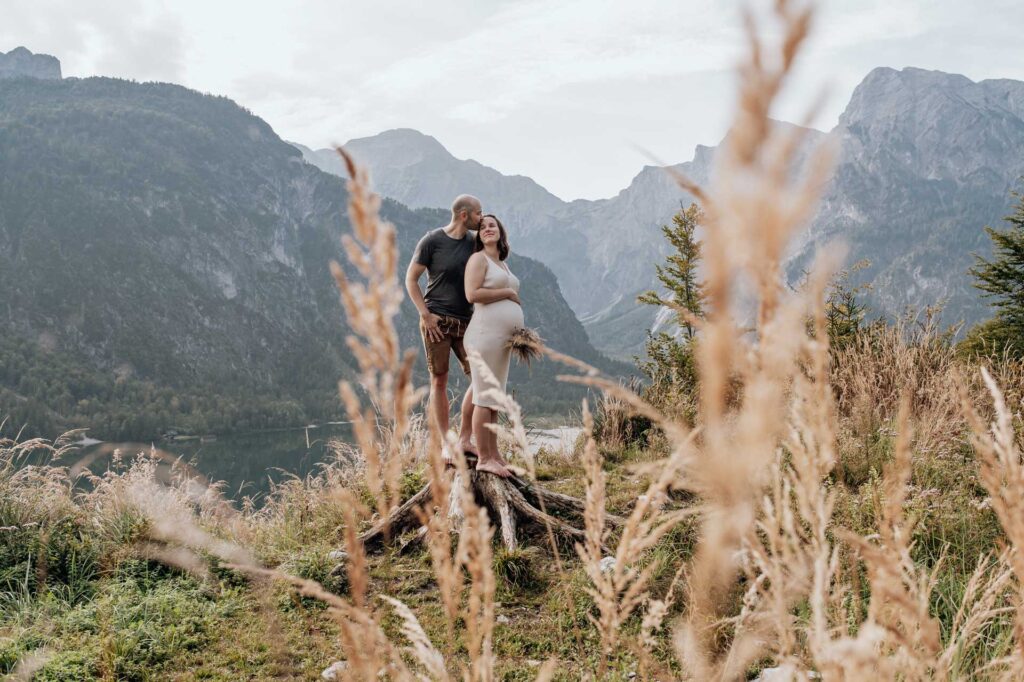 Babybauchfotos am Berg