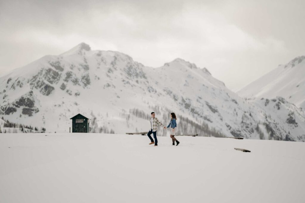 Babybauchfotos im Winter