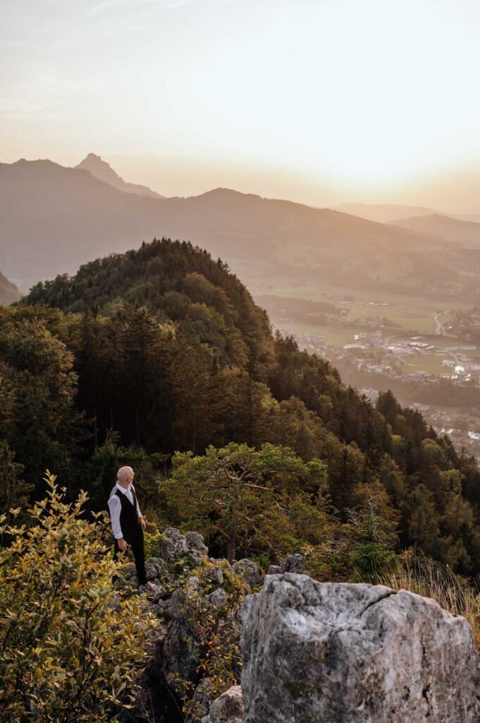 Hochzeitsfotos in den Bergen