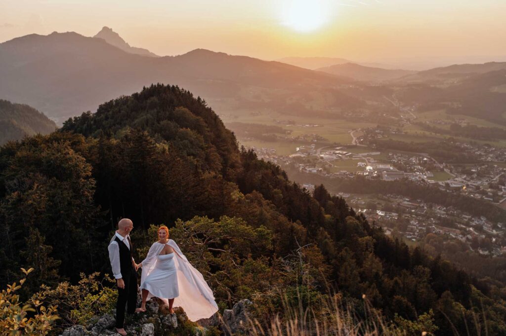 Hochzeitsfotos in den Bergen
