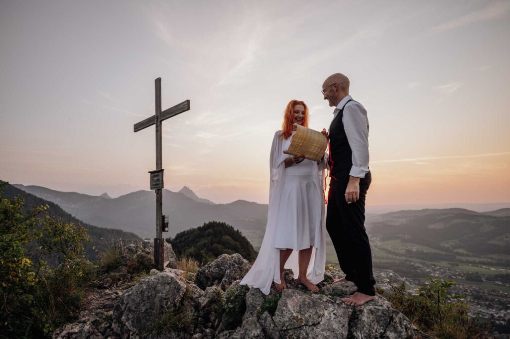 Eheversprechen am Berg