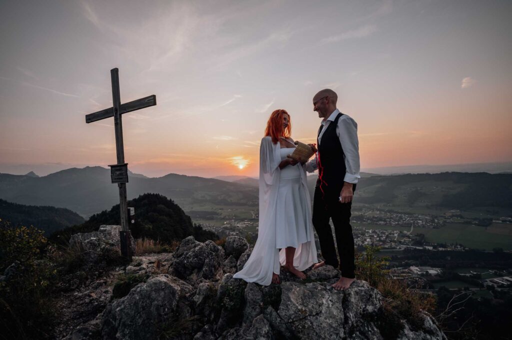 Eheversprechen am Berg